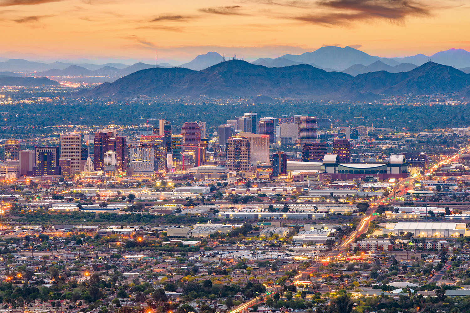 Overview of downtown Phoenix