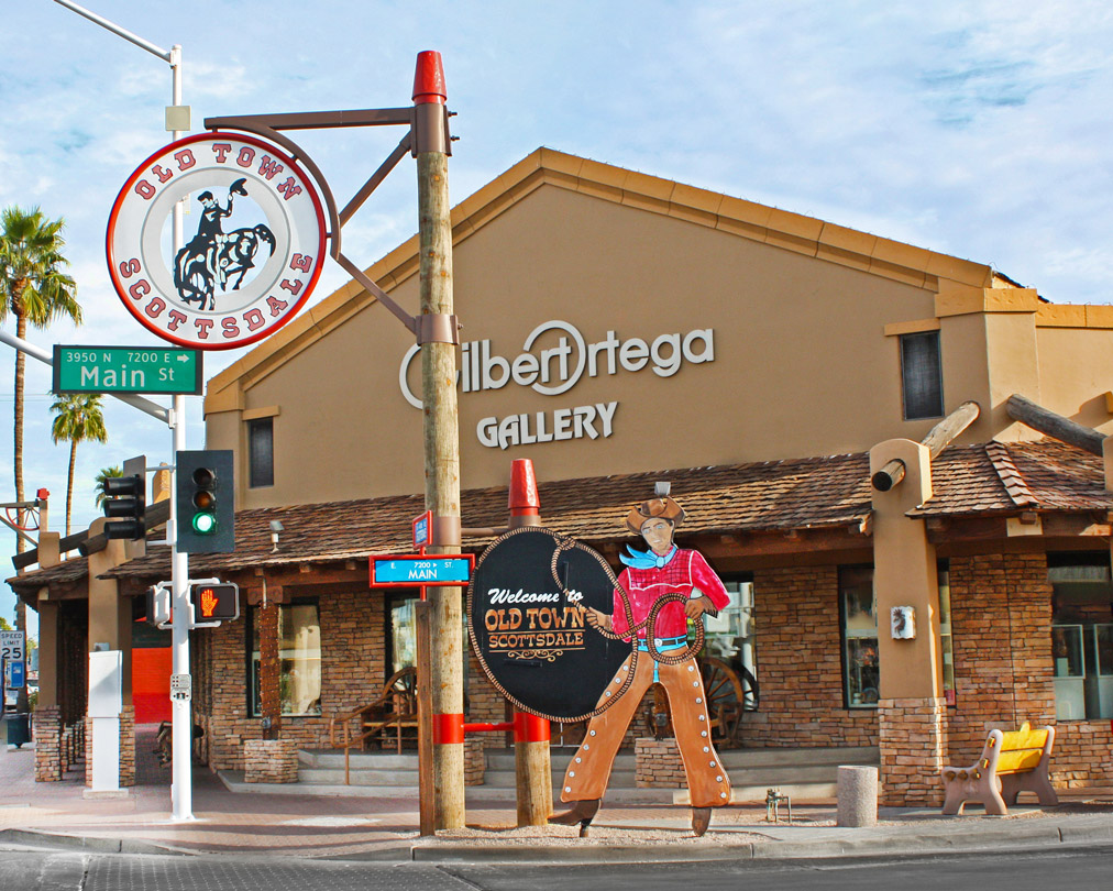 Old Town Scottsdale signs on main street